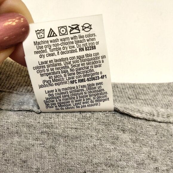 X-LARGE Heather Gray T Shirt Unisex - Navy Puppy print NEW - Picture 4 of 11